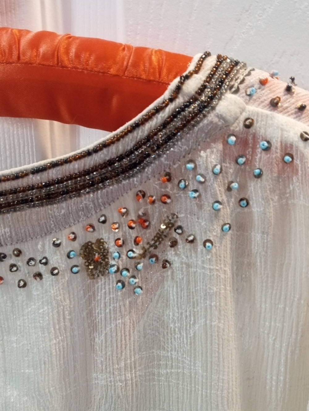 CHICO' EMBELLISHED SILK TUNIC - Picture 9 of 11
